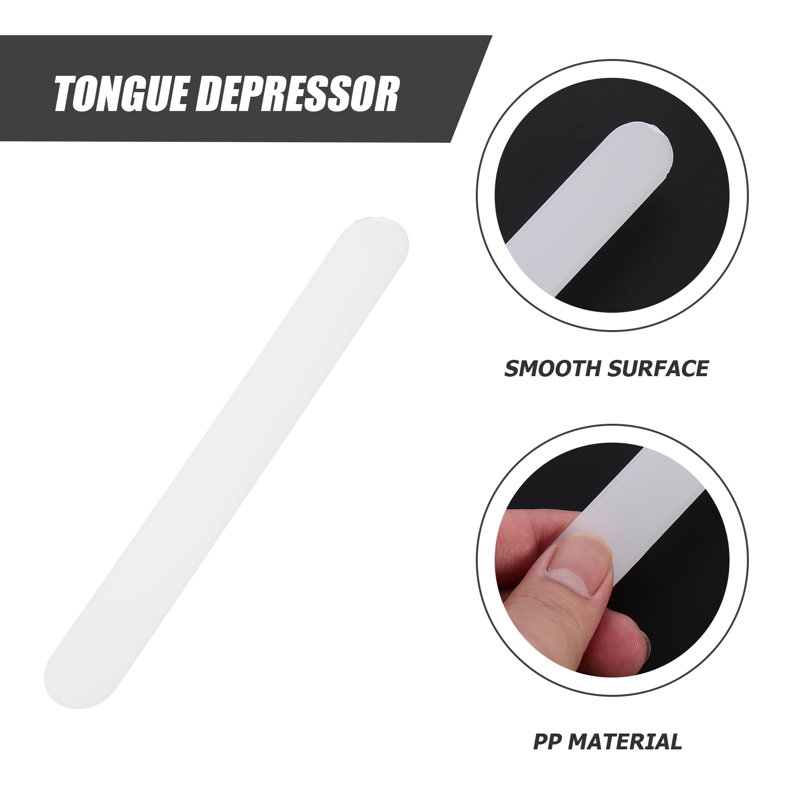 25pcs Professional Tongue Depressors Plastic Stirring Sticks Tongue  Depressor Sticks